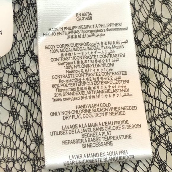 COPY - *BRAND NEW* BCBGMaxAzria (Lexi) Mesh Lace High Low Sheer Top - Size XS - Picture 7 of 8